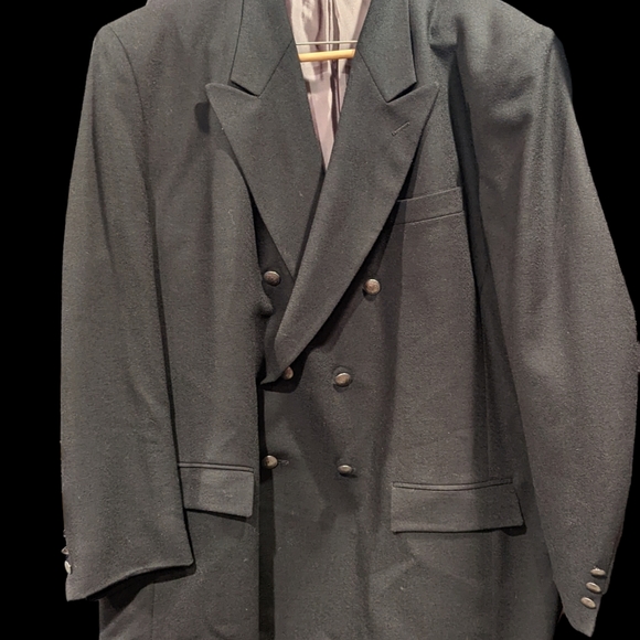 Turbulence par Simon Sebag retro vintage wool blazer sports coat 48 regular